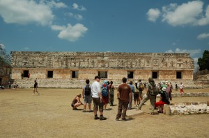 The Nunnery Quadrangle Mayan ruins in Uxmal, Yucatan