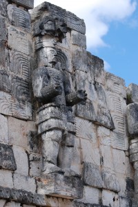 Warrior Statue at Kabah Mayan Ruin